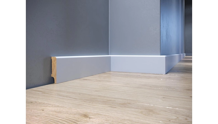 Listwa drewniana biała